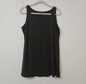 Eileen Fisher 100% Silk Tank Top Brown Size Medium